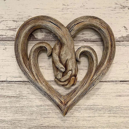Heart-Shaped Wooden Wall Art