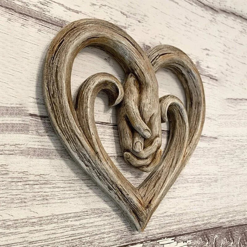 Heart-Shaped Wooden Wall Art