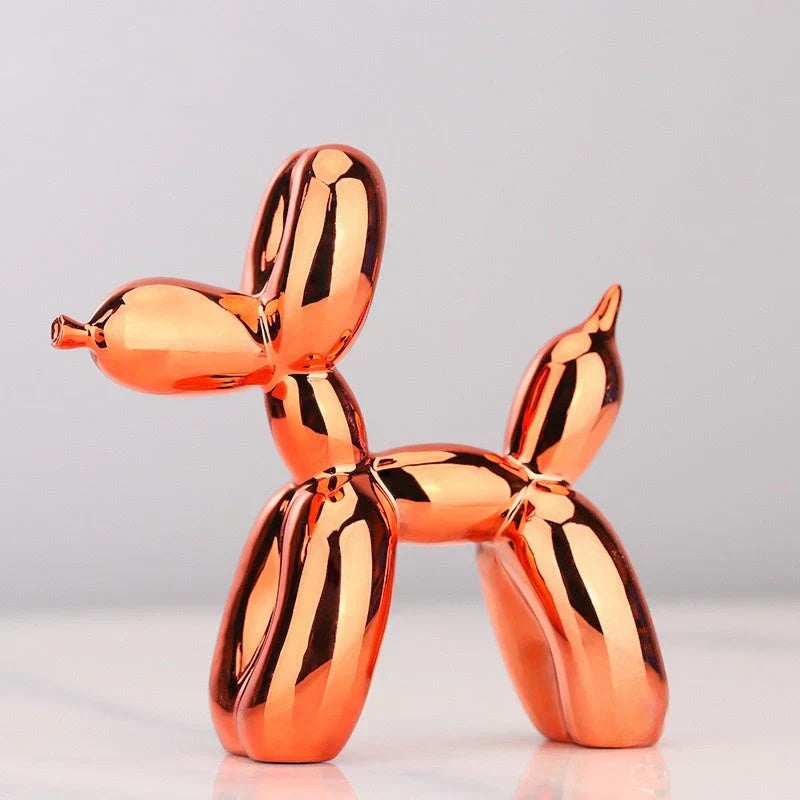 Metallic Balloon Dog Sculpture