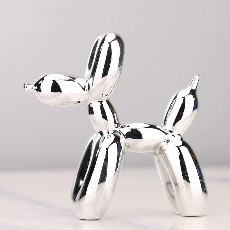 Metallic Balloon Dog Sculpture