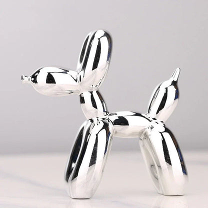Metallic Balloon Dog Sculpture