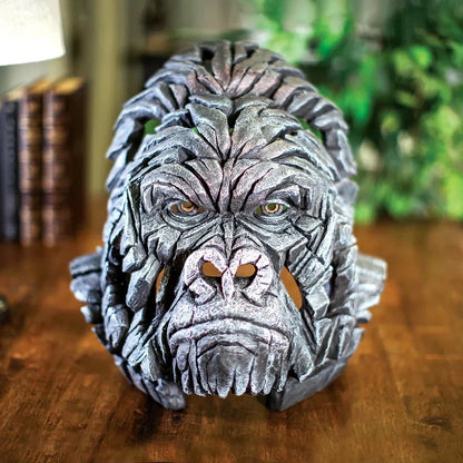 Realistic Gorilla Resin Sculpture