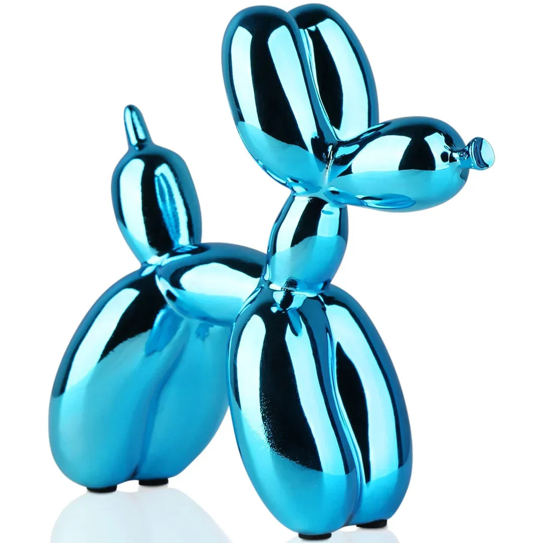 Metallic Balloon Dog Sculpture