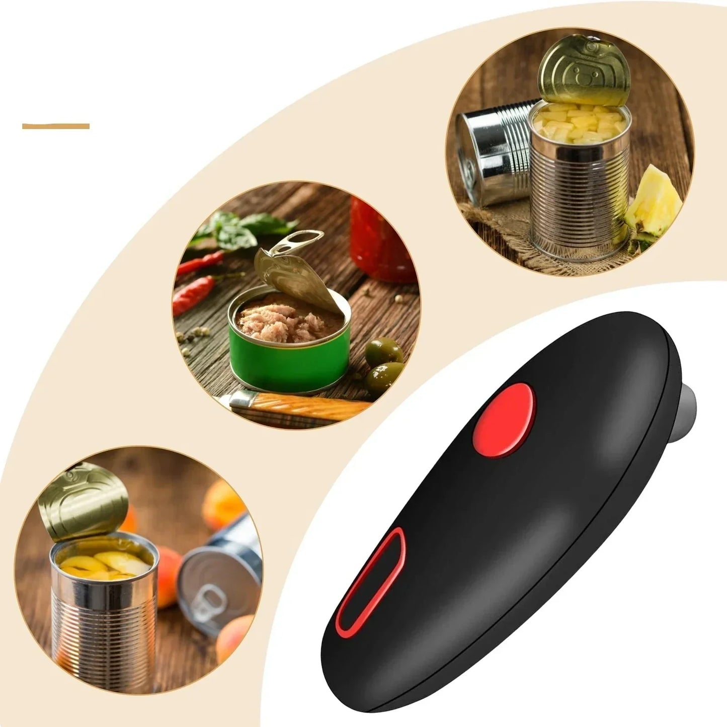 Electric Can Opener – One-Touch Operation