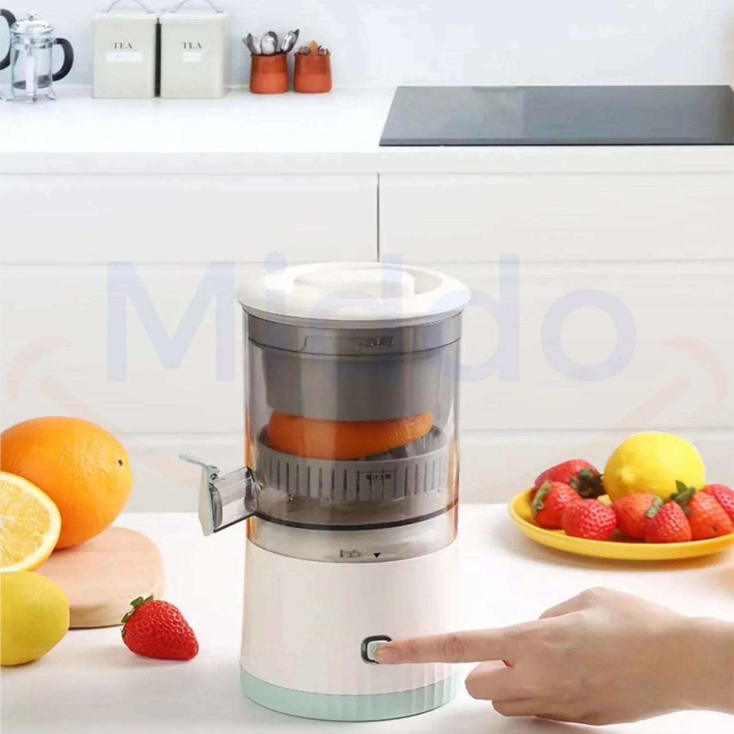 Electric Citrus Juicer with Juice Collector