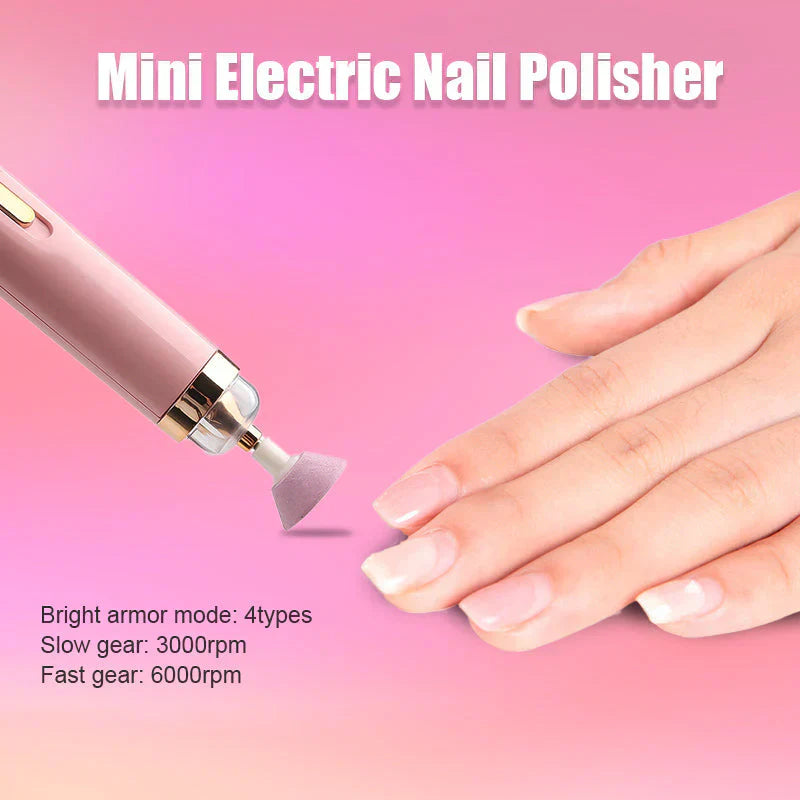 5-in-1 Electric Nail File – Rechargeable Manicure & Pedicure Kit with LED Light