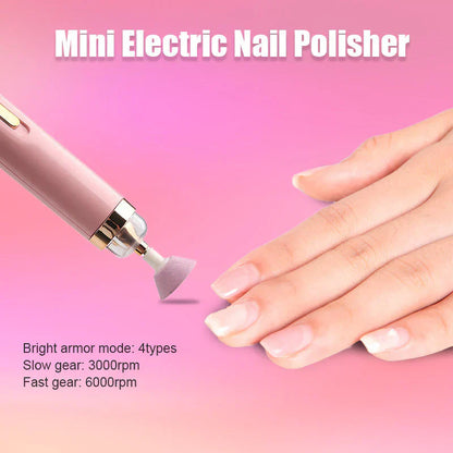 5-in-1 Electric Nail File – Rechargeable Manicure & Pedicure Kit with LED Light