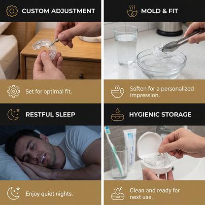 Anti-Snoring Mouthpiece – Custom Fit for Quiet, Restful Sleep