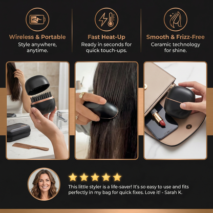 Smooth & Go Styler – Cordless Hair Straightener for On-the-Go Styling