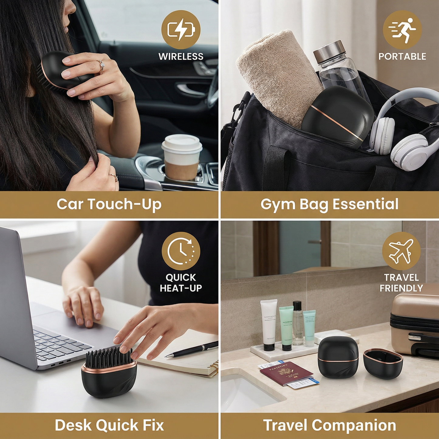 Smooth & Go Styler – Cordless Hair Straightener for On-the-Go Styling